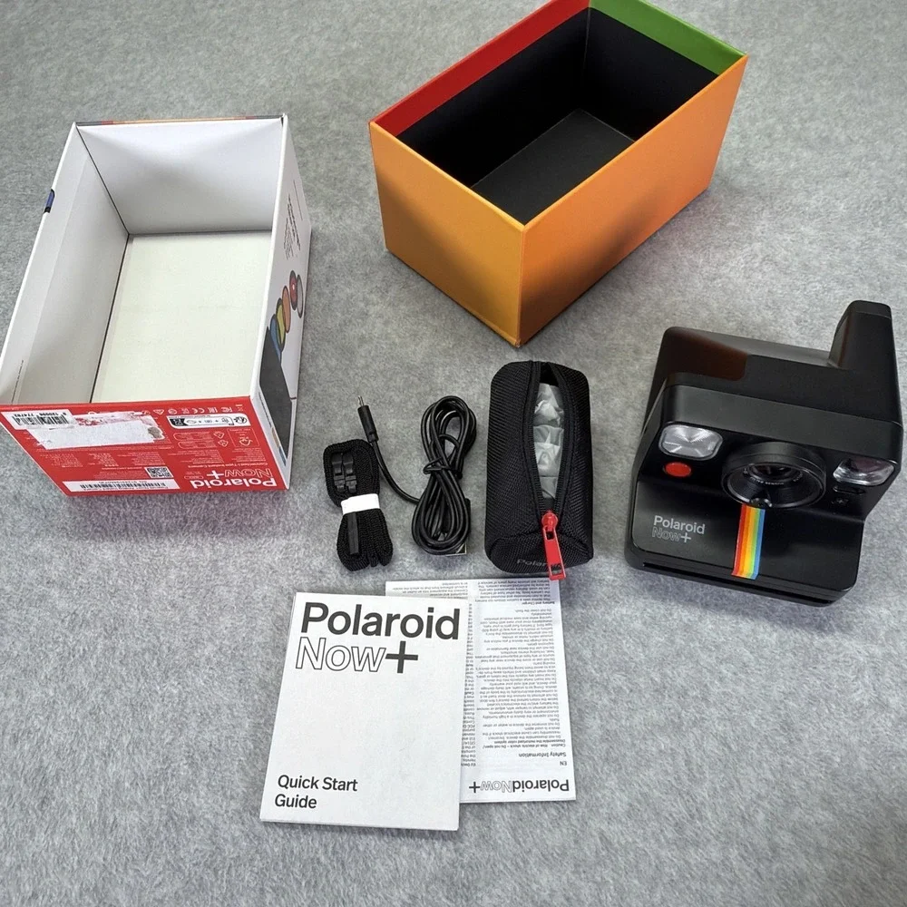 Refurbished Polaroid Now+ I-Type Instant Camera Black 9124